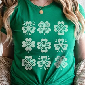 Lucky Irish Clovers Shirt, Shamrock St Patrick&#39;s Day Tee, St Patty&#39;s T-Shirt, Women&#39;s Lucky Shirt, Irish Gifts, Teacher Shirts