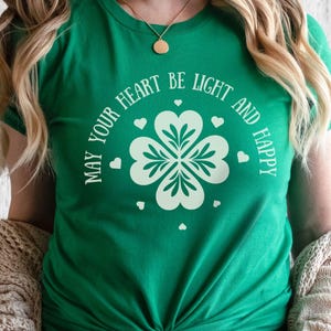 Irish Blessing Shirt, Cute St Patrick&#39;s Day Tee, St Patty&#39;s T-Shirt, Women&#39;s Lucky TShirt, Irish Gifts, St Patricks Day Teacher Shirt