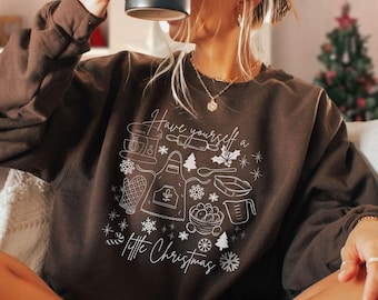Julklapp för bakverk, baktröjor, julkaktröja, kaktröja, bagartröjor, bakpresentidéer för mamma, vinterbaktröja