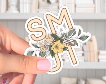Smut Books Lover Floral Vinyl Sticker, Romance Book Readers Gift, Spicy Book Reader Tablet Sticker, Laptop Decoration, Funny Smut Sticker