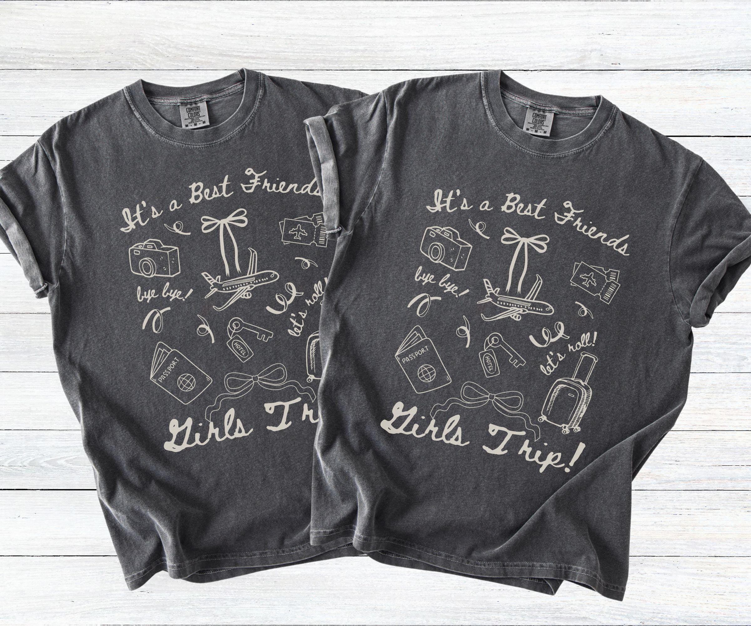 Comfort Colors® Best Friends Girls Trip Shirts, Matching Vacation Comfort Colors® Best Friends Girls Trip Shirts, Matching Vacation