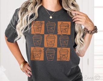 Pompoen Spice Koffie Shirt, Comfort Colors® Herfst Halloween & Thanksgiving T-shirt, Cadeau voor het pompoenseizoen, Gezellig Seizoensshirt