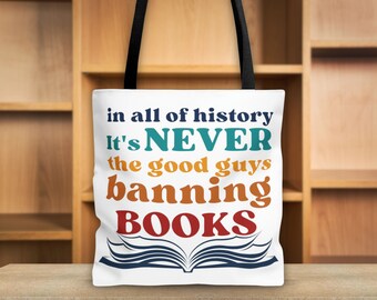 Book Lover Tote Bag Banned Books Activism Appreciation Gift Bag for Book Club Gift Tote Bag Librarian Gift Social Justice Banned Book Week