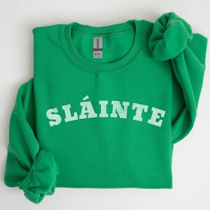 Irish Toast Sweatshirt, St Patrick&#39;s Day Blessing Shamrock Shirt, Unisex St Patty&#39;s Day Lucky Sweater, Matching Best Friend Gift