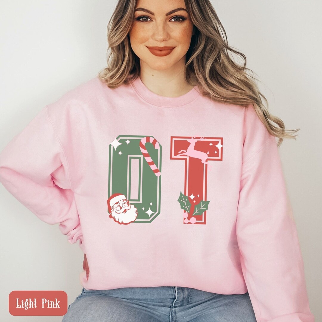 Occupational Therapy Vintage Santa Christmas Crewneck - Etsy
