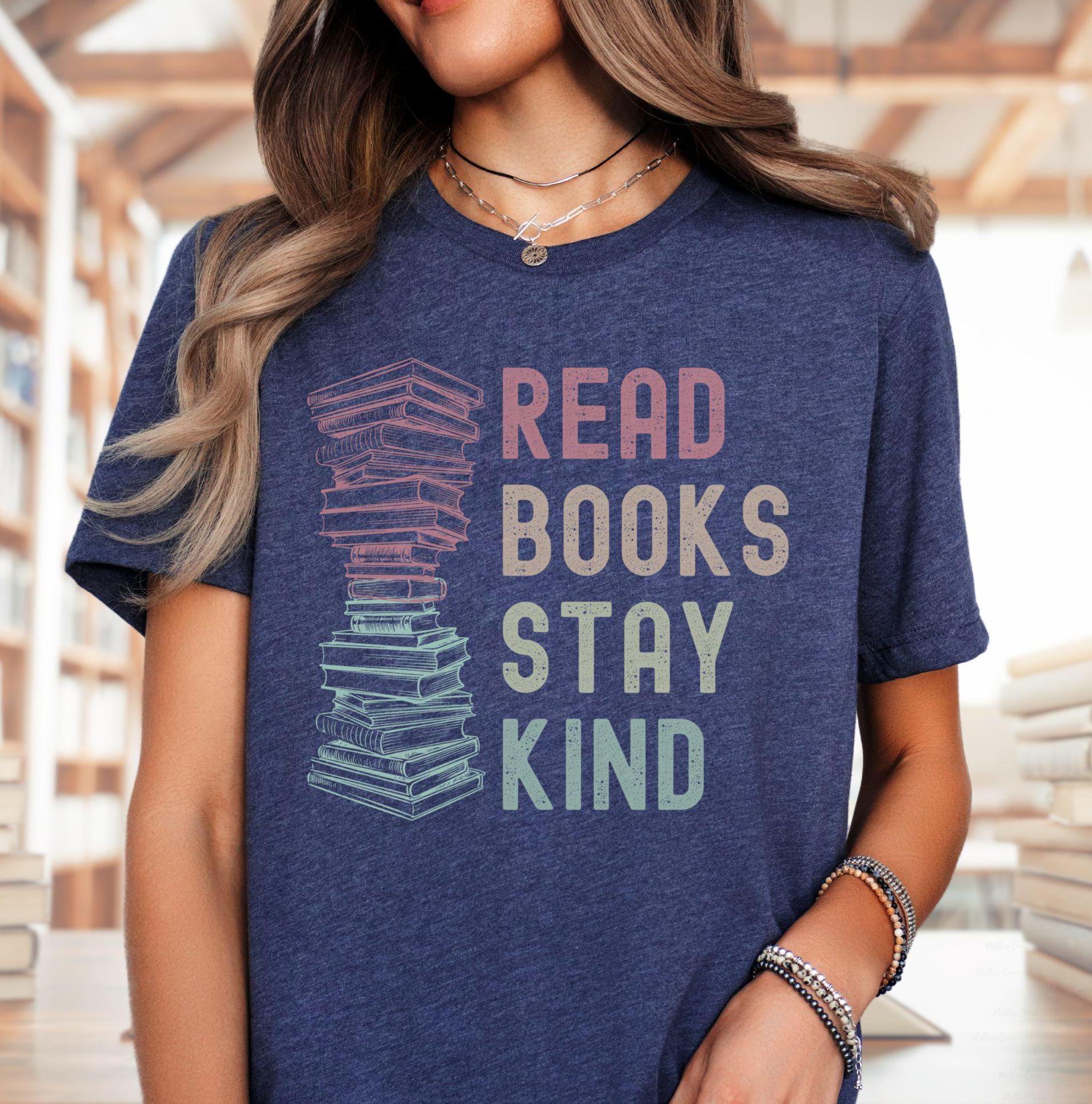 Cute Book Lover Shirt, Reading Month Tshirt, Reading Teacher Tee