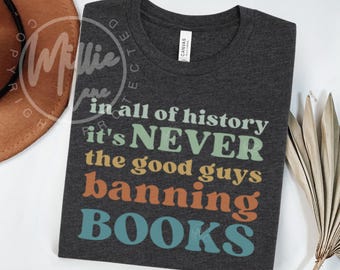 Verbotene Bücher Shirt, Buchliebhaber T-Shirt, literarisches T-Shirt, Bibliothekar Shirt, Freiheit zum Lesen, Aktivist Shirt, lesen verbotene Bücher, verbotene Buchwoche