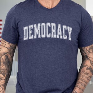 Save Democracy Shirt, Country Over Party Patriotism Tshirt, Blue Voter Activism Gift, Vote for Democracy, Voting Apparel