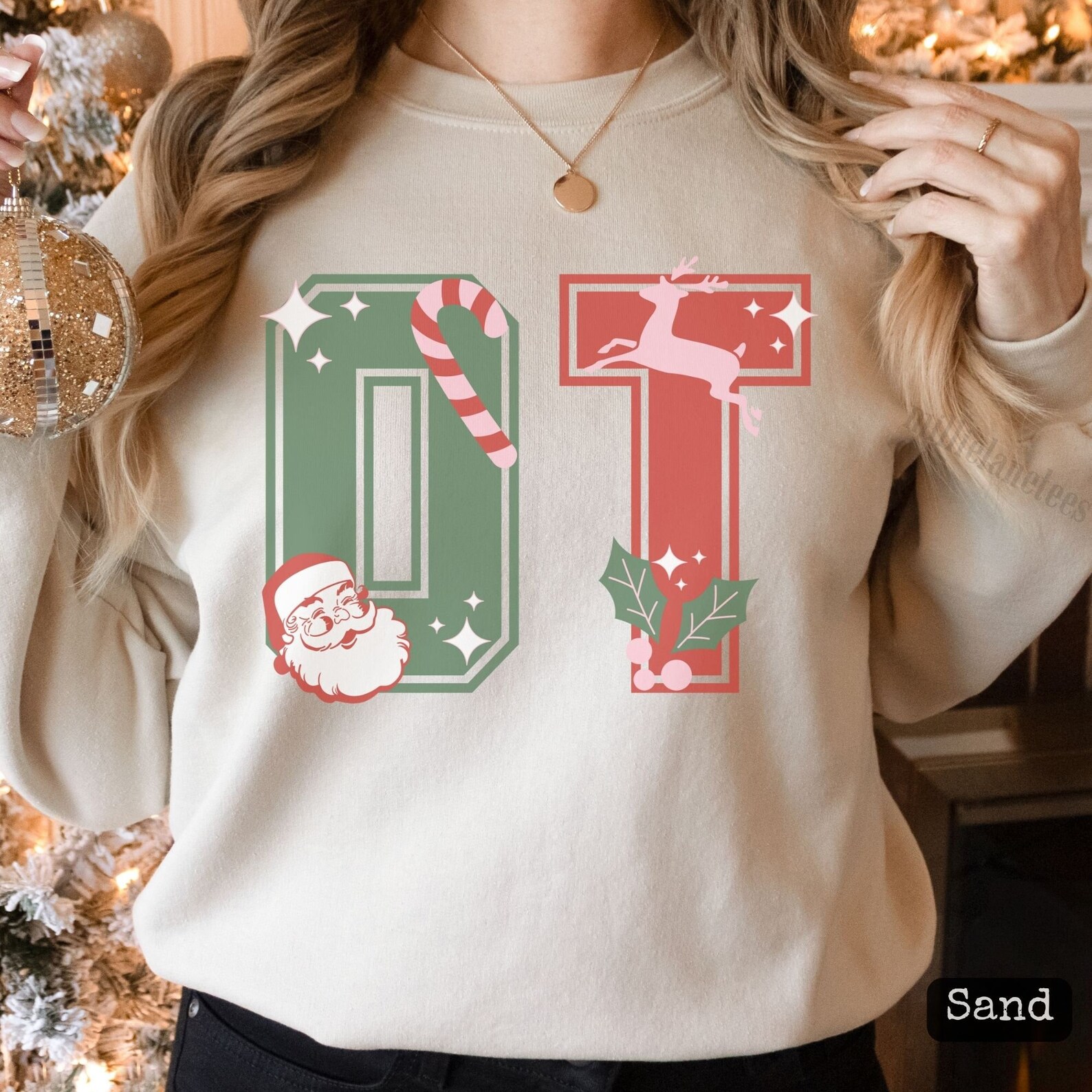 Occupational Therapy Vintage Santa Christmas Crewneck Sweatshirt ...