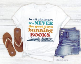 Banned Books Shirt, Retro Book Lover T-Shirt, Literary Tee, Librarian Shirt, Freedom to Read Activism Gift
