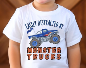 Monster truck shirt for toddler boy Gift for monster truck lover Cute tshirt for 4 year old monster truck lover t shirt birthday gift