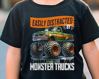 Monster truck shirt for toddler boy Gift for monster truck lover Cute tshirt for 4 year old monster truck lover t shirt birthday gift