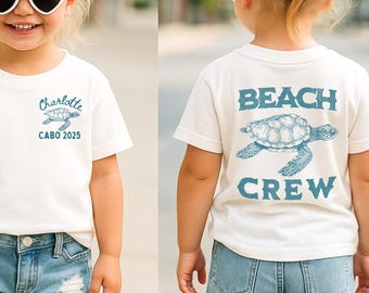 Custom family beach trip shirt Matching group family beach vacation shirt Personalized beach crew tshirt Comfort Colors Summer 2025 vacation
