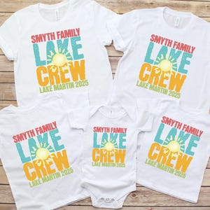Custom family lake trip shirt Matching group family lake vacation t shirt Personalized lake crew tshirt Comfort Colors Summer 2025 vacation