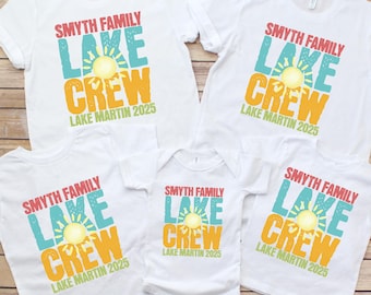 Custom family lake trip shirt Matching group family lake vacation t shirt Personalized lake crew tshirt Comfort Colors Summer 2025 vacation