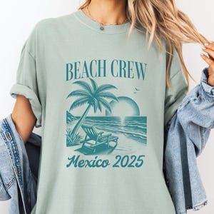 Comfort Colors beach vacation shirt Personalized Girls trip matching group tshirt Friend beach trip tee Custom family beach trip shirt