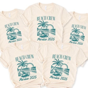 Custom family beach trip shirt Matching group Comfort Colors beach vacation t shirt Personalized friend group birthday Girls trip tshirt