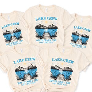 Custom family lake trip shirt Matching group lake crew family vacation t shirt Comfort Colors girls trip lake vacation tshirt Summer 2025