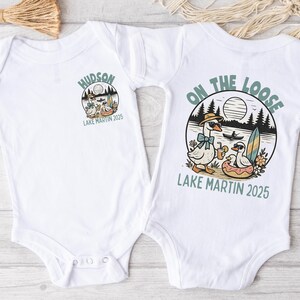 Kids lake vacation matching group shirt Custom family lake trip tshirt Matching cousins 2025 lake crew personalized shirt Cute silly goose