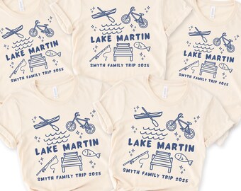 Custom family lake trip shirt Matching group lake crew family vacation t shirt Comfort Colors girls trip lake vacation tshirt Summer 2025