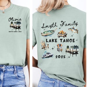Comfort Colors lake trip shirt Matching group family lake vacation t shirt Personalized lake crew tshirt Custom summer 2025 girls trip