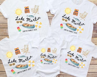 Custom family lake trip shirt Matching group family lake vacation t shirt Personalized lake crew tshirt Comfort Colors Summer 2025 vacation