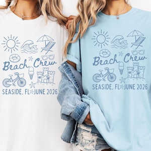 Comfort Colors family beach trip shirt, Matching group beach vacation tshirt