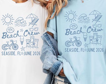 Comfort Colors family beach trip shirt, Matching group beach vacation tshirt