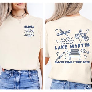 Comfort Colors family lake vacation shirt Matching group lake crew family vacation t shirt Summer 2025 Custom girls trip lake tshirt