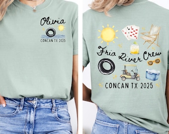 Comfort Colors river trip shirt Matching group River crew tshirt Friend trip River float shirt Texas River tubing vacation Family float trip