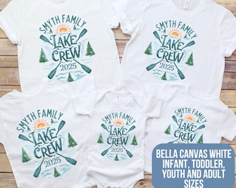 Custom family lake trip shirt, Matching family reunion tshirt, Personalized group lake vacation t shirt, Summer 2026 lake crew