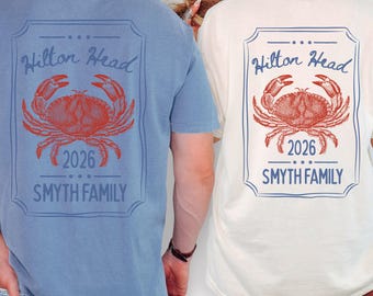 Comfort Colors family beach trip shirt Matching group beach vacation t shirt Personalized beach crew tshirt Custom Summer 2026 vacation