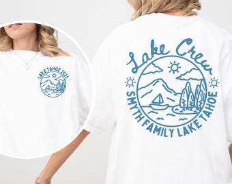 Custom family lake trip shirt Comfort Colors Matching group family lake vacation t shirt Personalized lake crew tshirt Summer 2025 vacation