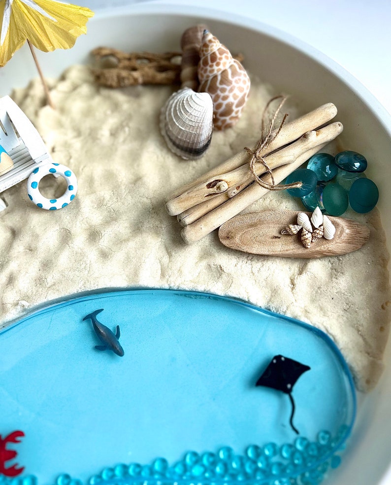 Summer Sensory Bin Occupational Therapy Montessori Toys Kids Etsy