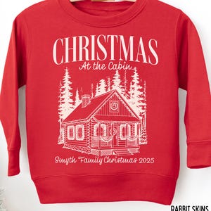 Family Christmas at the cabin sweatshirt Cabin Xmas vacation shirt Custom group shirt for cabin trip image 8