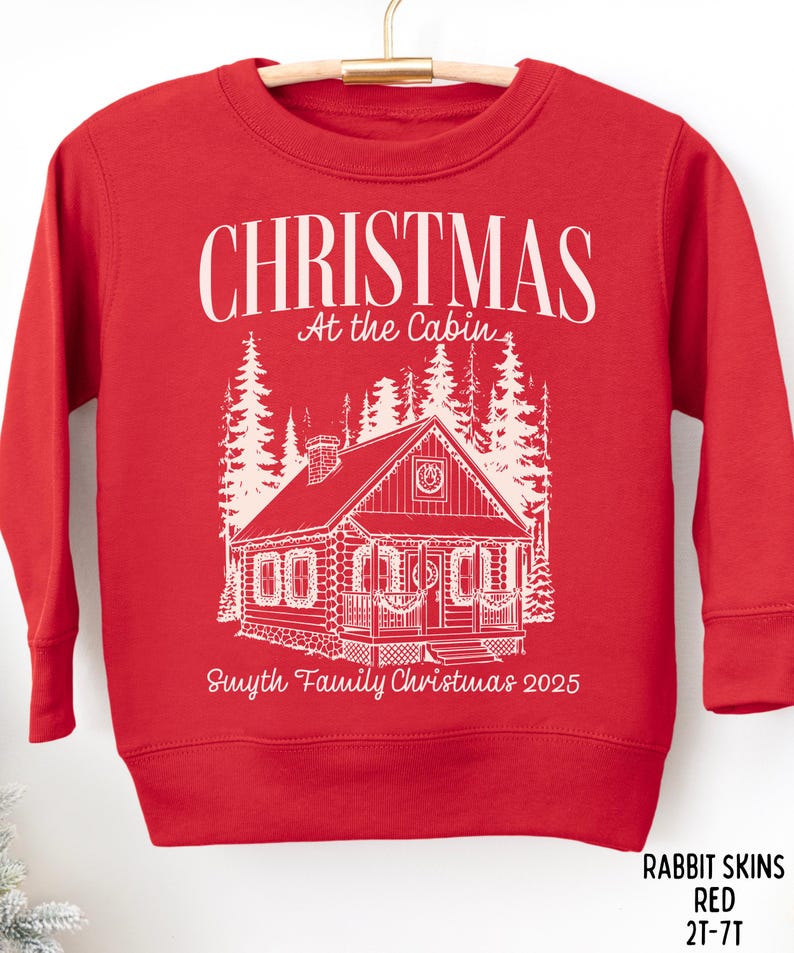Family Christmas at the cabin sweatshirt Cabin Xmas vacation shirt Custom group shirt for cabin trip image 8