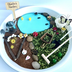 Spring Garden Occupational Therapy  Spring Sensory Bin Fine Motor Skills  Montessori Play Messy Play Small World Play Toddler Sensory Kit