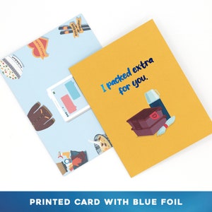 Blaue Folie, die ich extra für Sie gepackt habe, Liebeskarte senden, an Sie denken Karte, Liebeskarte, Vermissen Sie Karte, Karte für Freund