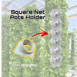 Macetas hidropónicas de red: PVC cuadrado de 4 pulgadas, Tower Garden (paquete de 27)