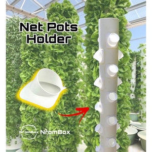 Handmade Hydroponic Net Pot Holders: 2-inch Vertical Tower (27pcs)