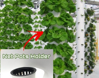 Hydroponic Tower Kit: 18pcs DIY 2-Inch Net Pot Holders