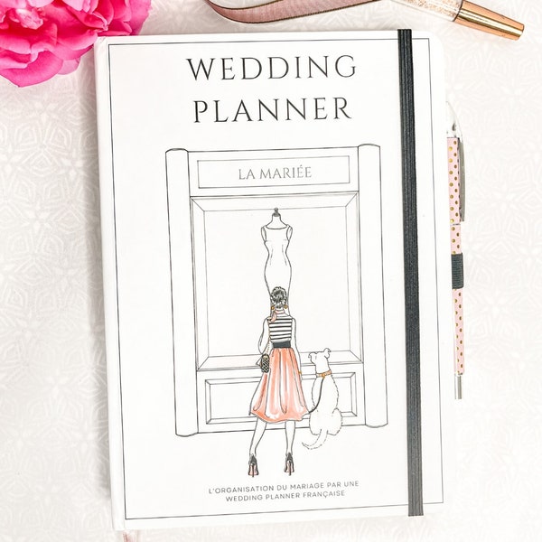Carnet livre Planificateur organisateur de mariage Français | budget mariage to do list invités retroplanning plan de table mariage | planne