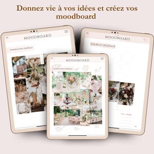 Digitaler Hochzeitsplaner – Französischsprachiger Hochzeitsplaner, erstellt von einer Hochzeitsplanerin – Schwarz-Weiß-iPad-Vorlage Bild 4
