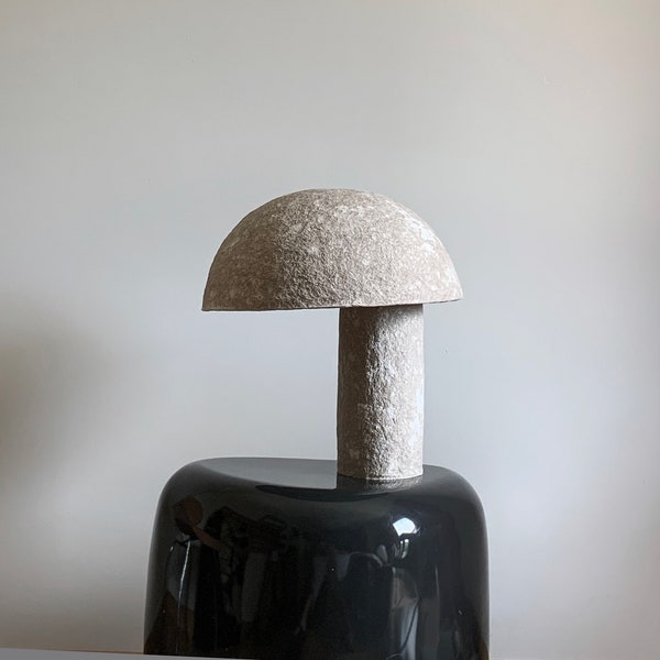 Paper Table Lamp, Recycled Paper Mache Lamp, Minimalist Handmade Table Lamp , Sustainable Home Decor, Modern Table Lamp