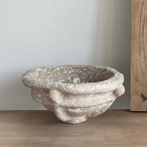 Handmade Paper Mache Bowl: Modern Sustainable Decor