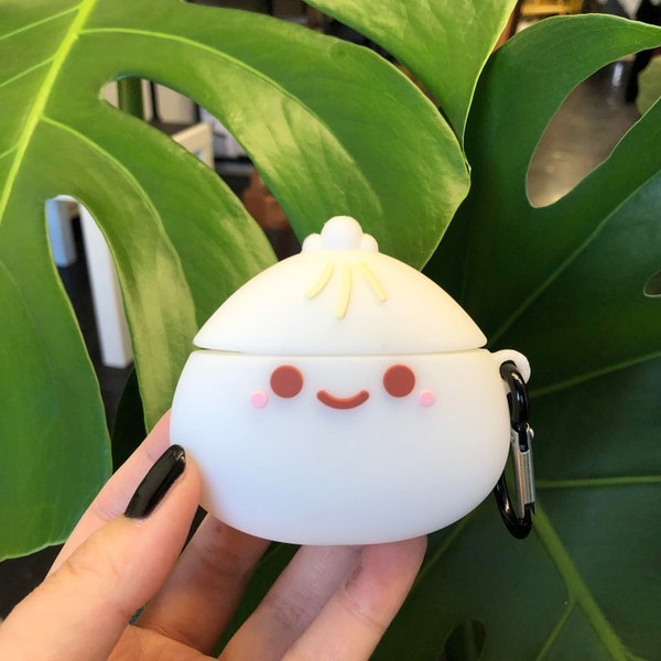 Cute steam bun AirPod case/ AirPod 1/2 AirPod Pro case/ silicone case