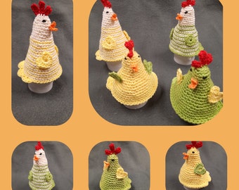 Eierwärmer "crazy Hühner"  Versand kostenlos