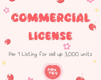 Commercial license for 1 single product