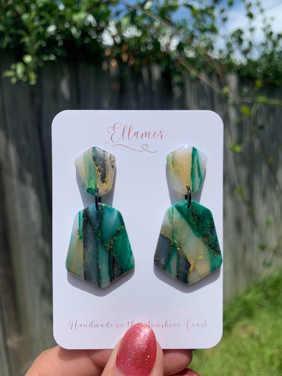 Clay clip on earrings outlet