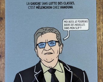 Plexiglas 40 X40 Mélenchon